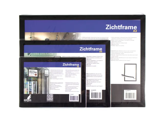 Zichtframe Kangaro A3 zwart