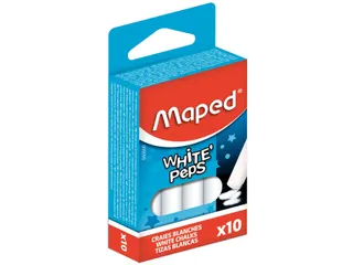 Schoolbordkrijt Maped White'Peps set à 10 stuks wit - 4