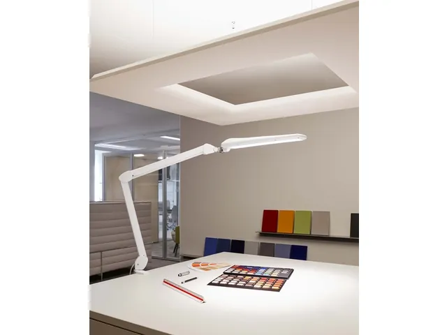 Lampe de bureau MAULcraft LED Pince table intensité réglable blanc
