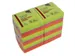 Memoblok Quantore 76x76mm neon kleuren assorti 4 kleuren