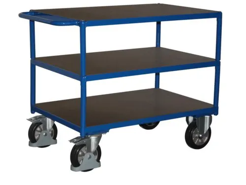 Tafelwagen 1000kg 1200x800mm 3 Etages Ral5010 Waterbestendig