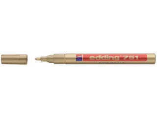 Viltstift edding 751 lakmarker rond goud 1-2mm blister - 2