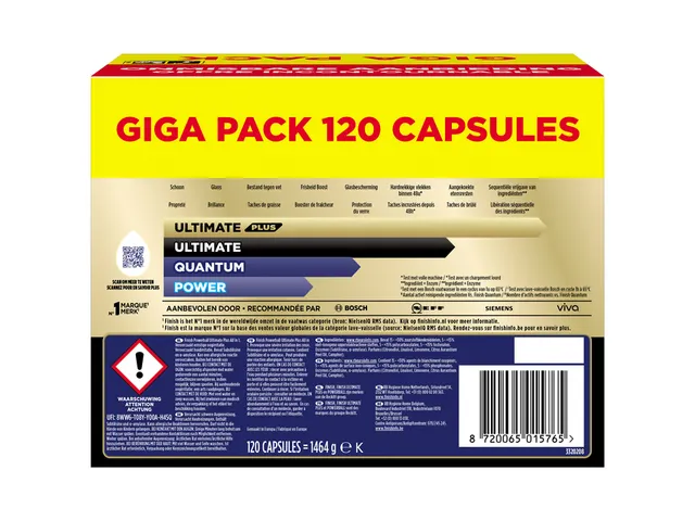 Vaatwastabletten Finish Ultimate plus 120 stuks gigapack
