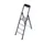 trapladder,eenzijdig,4treden,bordes met profiel,Stand H 0,85m