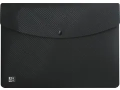 Urban documentenmap met drukknopsluiting A5 PP zwart