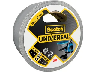 ducttape Universal, ft 48 mm x 25 m, zilver - 3