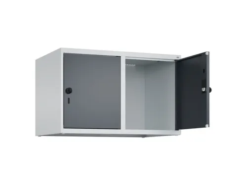 opzetkast,v. locker,2vak.,vak B 400mm,HxBxD 500x800x500mm,vleugeldeur