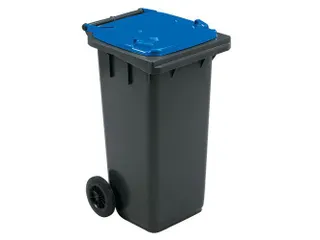Mini-container 120 Liter Grijs Blauw - 1