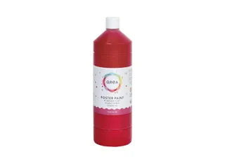Plakkaatverf Qrea rood 1000ml - 1