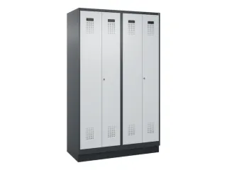locker voor scheiding van kleding,HxBxD 1950x1200x500mm,4vak - 2