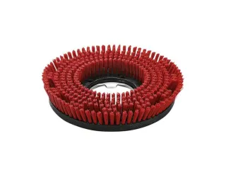 Schijfborstel,v. schrobzuigmachine,middel,Ø 330mm,rood - 1