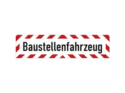 aanwijzingsbord,Bouwverkeer,folie reflecterend,rood/wit/zwart