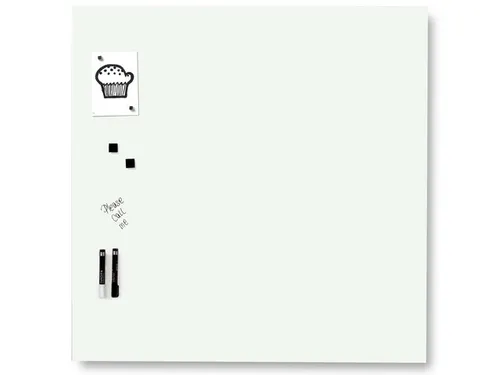 Glasmagneetbord Naga 100x100cm wit