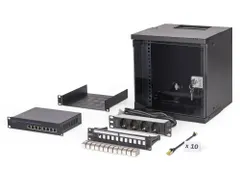 Digitus DN-49101-SET rack 6U Wandrek Serverkast Zwart