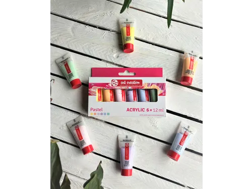 Acrylverf Talens Art Creation pastel assorti 6 tubes à 12ml