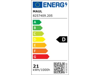 Vloerlamp MAUL Jet LED hoog 195cm aluminium - 4