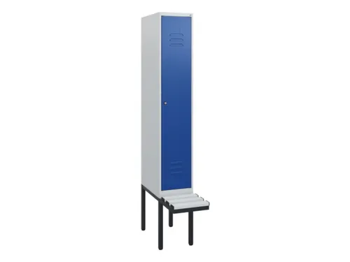 locker met bank,HxBxD 1950x300x815mm,1vak,vak B 300mm,cil.-slot