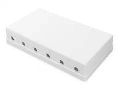 Opbouwdoos voor Keystone modules zuiver wit 6-poorts