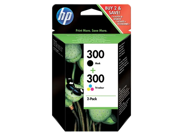 Inkcartridge Hp Cn 637 ee Nr.300 Combipack Zwart+Kleur