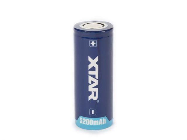 Xtar - Lithium-Ion Batterij Oplaadbaar 3.6V - 5000Mah - 26650 | VoordeligeBatterijen.nl