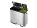 EcoCasa pedaalemmer 30 Liter +15 liter Mat RVS EKO