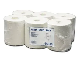 Blanco Centerfeed Poetspapier 1-laags wit scheurhuls 350m 20cm 6rol