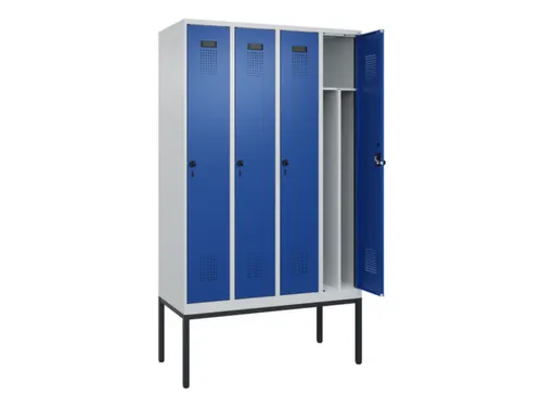 locker voor scheiding van kleding,HxBxD 2120x1200x500mm,4vak