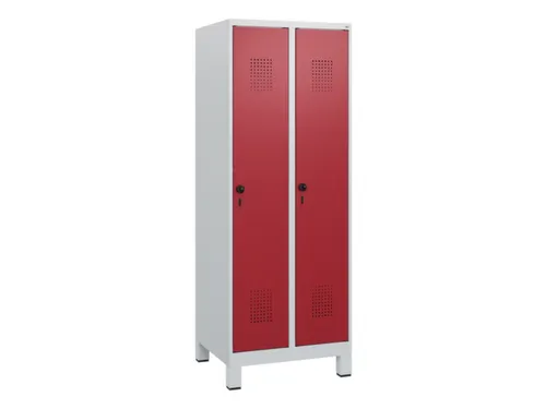 schoollocker,HxBxD 1630x600x500mm,2vak,vak B 300mm,draaigrendel,voeten