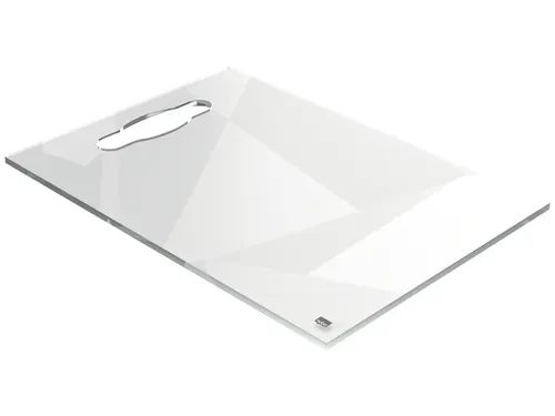 Notitiebord Nobo transparant acryl met handgreep A4