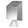Poetspapierdispenser Euro Products universeel medium zilver 438990