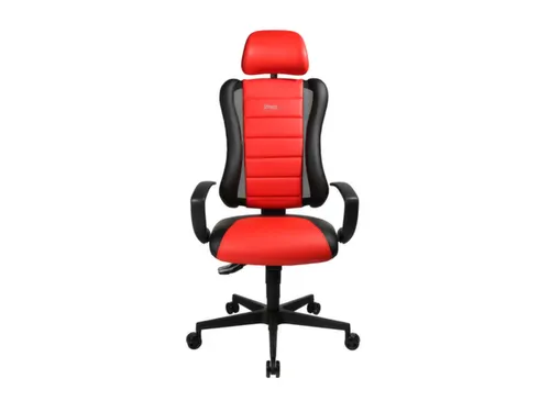 Topstar Bureaustoel Sitness Racer RS hoofdsteun zwart/rood