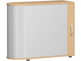 jaloeziedeurkast,HxBxD 830x1000x400mm,1xhouten vloer,2 OH,romp beuken - 1