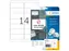 HERMA 10016 Verwijderbaar Adresetiket A4 99,1x38,1mm Wit 350 stuks