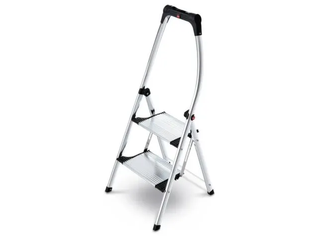 vouwtrapje bordes H 490mm 2treden aluminium