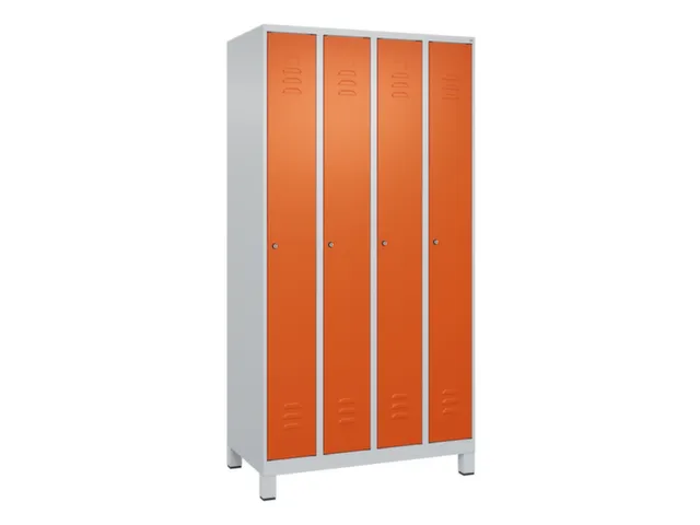 locker,HxBxD 1950x1000x500mm,4vak,vak B 250mm,cil.-slot,voeten
