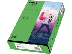 Inapa Tecno colors Gekleurd papier A4 Intens Groen 120 gram 250 vel