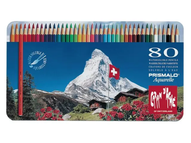 Kleurpotloden Caran d'Ache Prismalo 80 stuks assorti