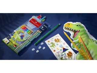 Kleurpotlood Faber-Castell Grip Dino 10 colour grip + 3 metallic grip - 4
