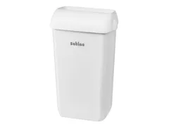 Afvalbak Satino open inworp 23 liter wit 332580