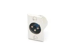 Mannelijke 3P Xlr Plug - Vernikkeld - Chassismontage