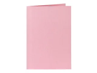 Correspondentiekaart Papicolor dubbel 105x148mm babyroze pak à 6 st - 1