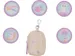 Mini sac Beckmann Yellow Heart jaune incl. 5 boutons Mini sac à dos