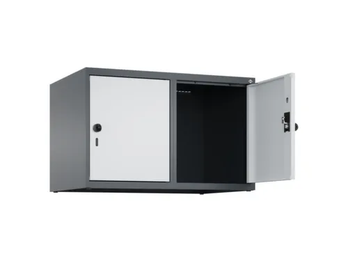 opzetkast,v. locker,2vak.,vak B 400mm,HxBxD 500x800x500mm,draaigrendel