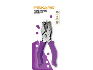Handpuncher Fiskars M circle 1/8 inch met SoftGrip paars - 1