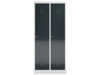 garderobekast 1800x800x500mm 2vak klink sokkel romp RAL7035 RAL7016 - 2