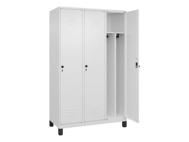 locker voor scheiding van kleding,HxBxD 1950x1200x500mm,3vak