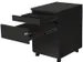 Caisson mobile, 3 tiroirs + tirette plumier, anthracite