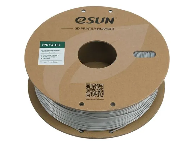 eSUN 3D Printer Filament ePETG+HS 1,75mm Zilver 1kg