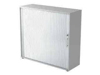 jaloeziedeurkast,HxBxD 1100x1200x400mm,2xhouten vloer,3 OH,romp grijs - 1