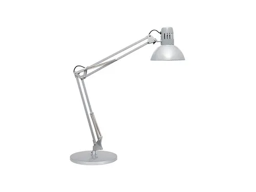 Bureaulamp MAUL Study voet excl.LED lamp E27 zilver